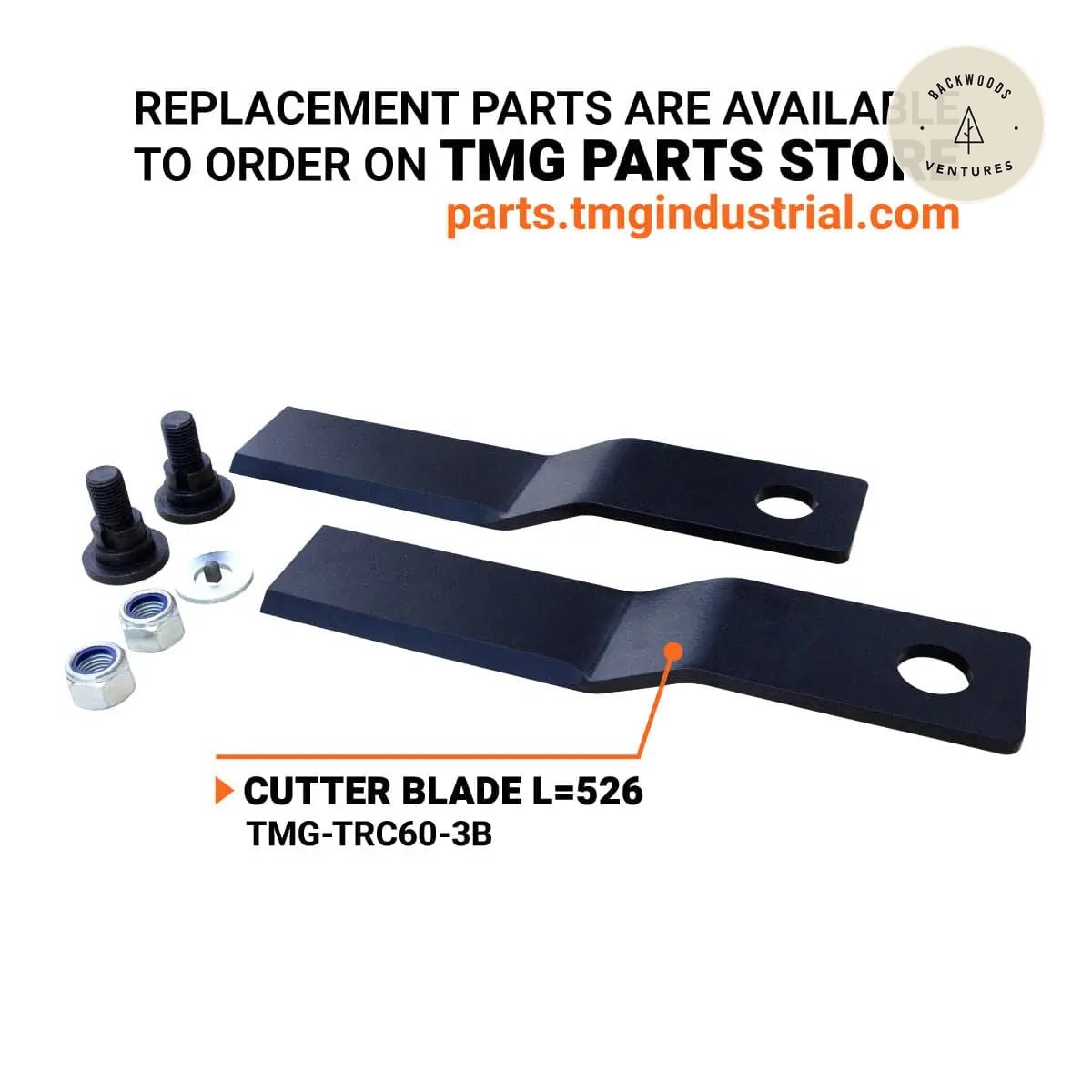 60" Rotary Cutter, 3-Point Hitch, 20-60 HP Tractors, 540 RPM, Slip Clutch PTO Shaft Included, TMG-TRC60