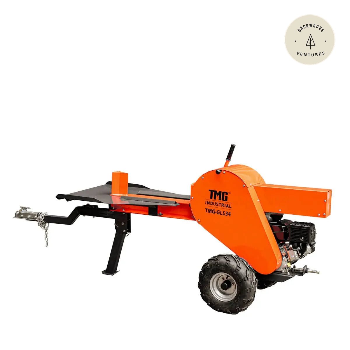 34 Ton ATV/UTV Tow-Behind Log Splitter, 7 HP Kohler Gasoline Engine, 28" Log Diameter Capacity, 3-Sec Cycle Time, TMG-GLS34