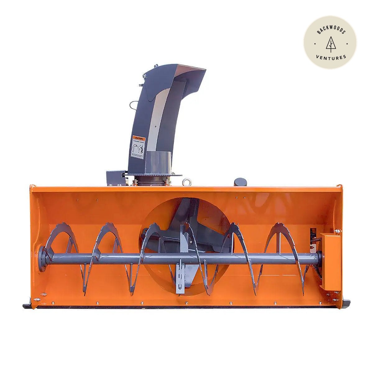 72" Skid Steer Snow Blower, 45-75 HP Loader Required, 24" Diameter Impeller, 360° Motor Driven Snow Chute, TMG-SSB72