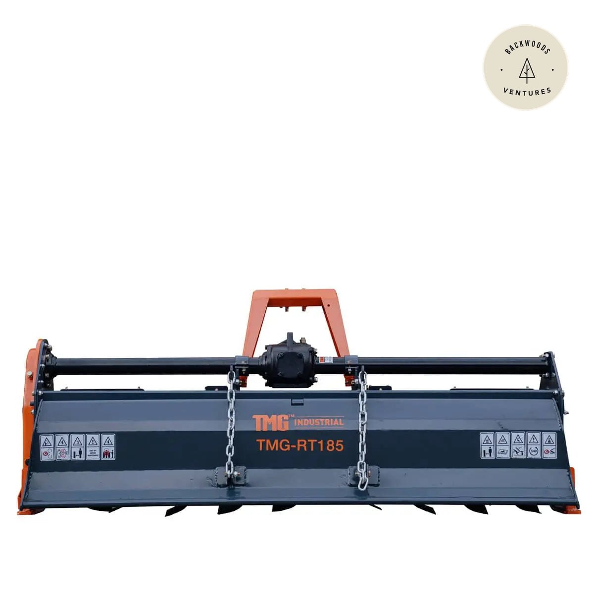 72" 3-Point Hitch Rotary Tiller, 40-60 HP Tractor, 3" Tilling Depth, PTO Shaft Included, Category 1 & 2 Hookup, TMG-RT185