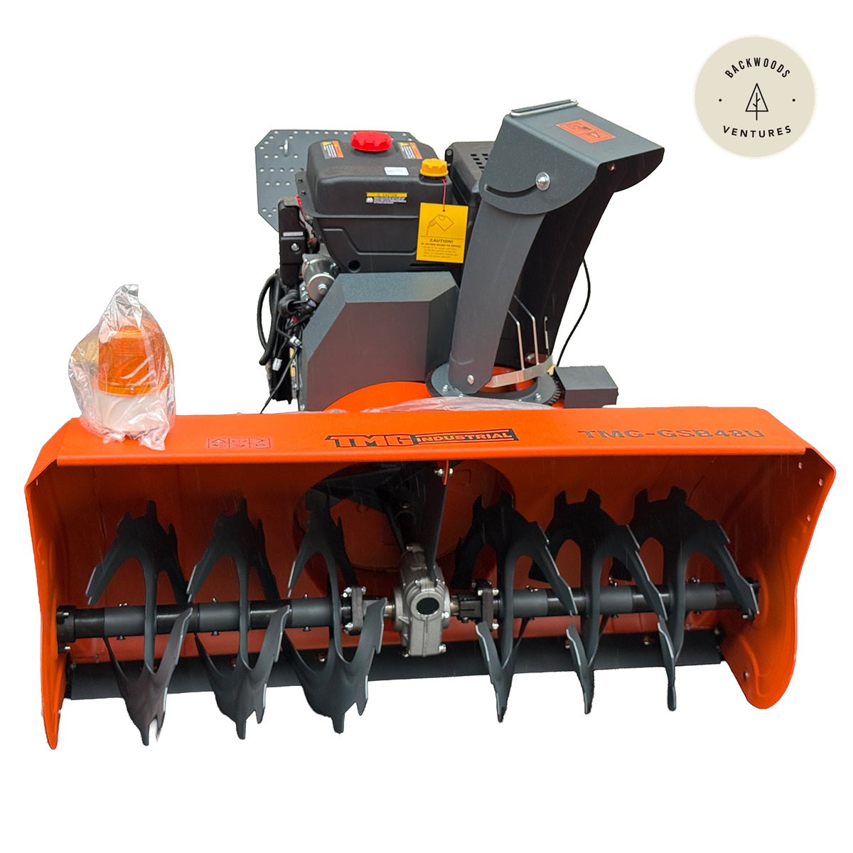 47" ATV/UTV Gas Snow Blower, 24" intake height, 420cc Gas Engine, Serrated Auger, Remote Control, Universal Mount Plate, TMG-GSB48U