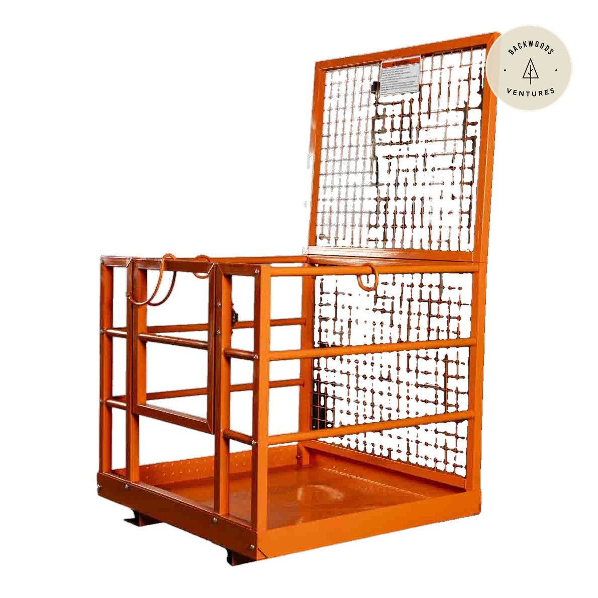Forklift Work Platform 45"x43", 880 lb Capacity, Heavy-Duty Safety Cage with Locking Mechanism, TMG-FWP08L