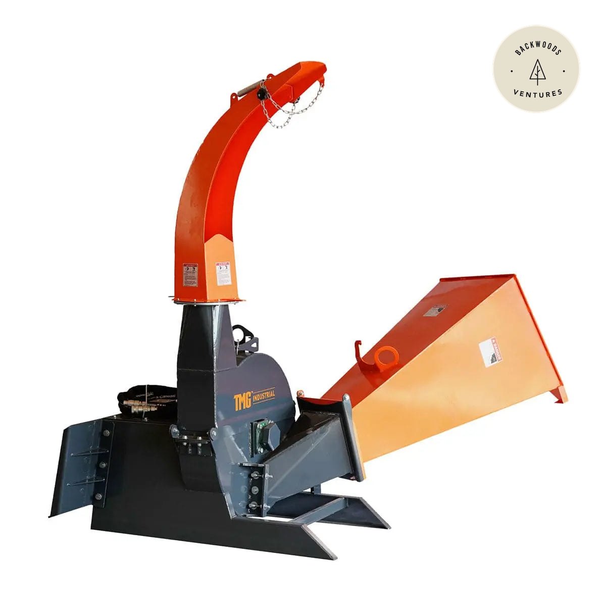 6" Skid Steer Wood Chipper, Gravity-Fed, Universal Skid Steer Mount, TMG-WC62S