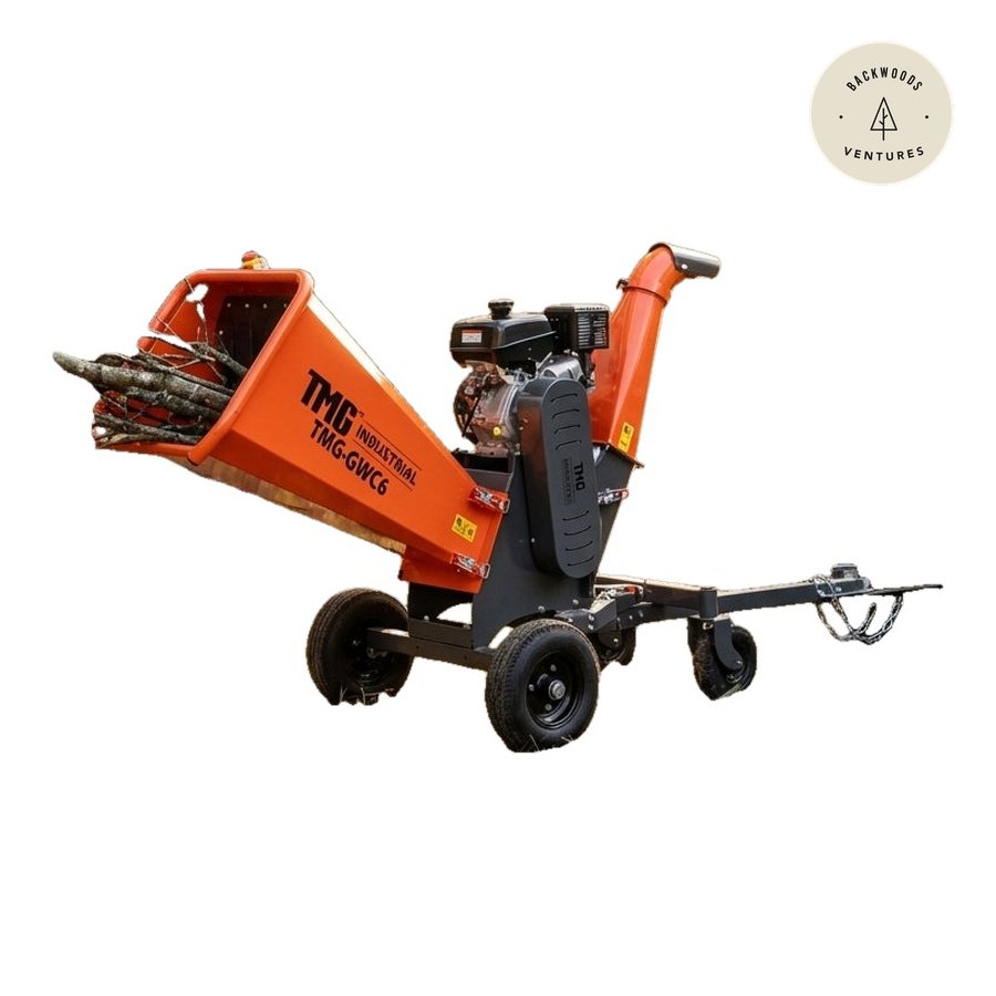 TMG Heavy Series™ 6" Wood Chipper Powered by Kohler 14 HP Command Engine, ATV Tow-Behind, 12'' Reversible Blade, Dual Belt Drive, TMG-GWC6