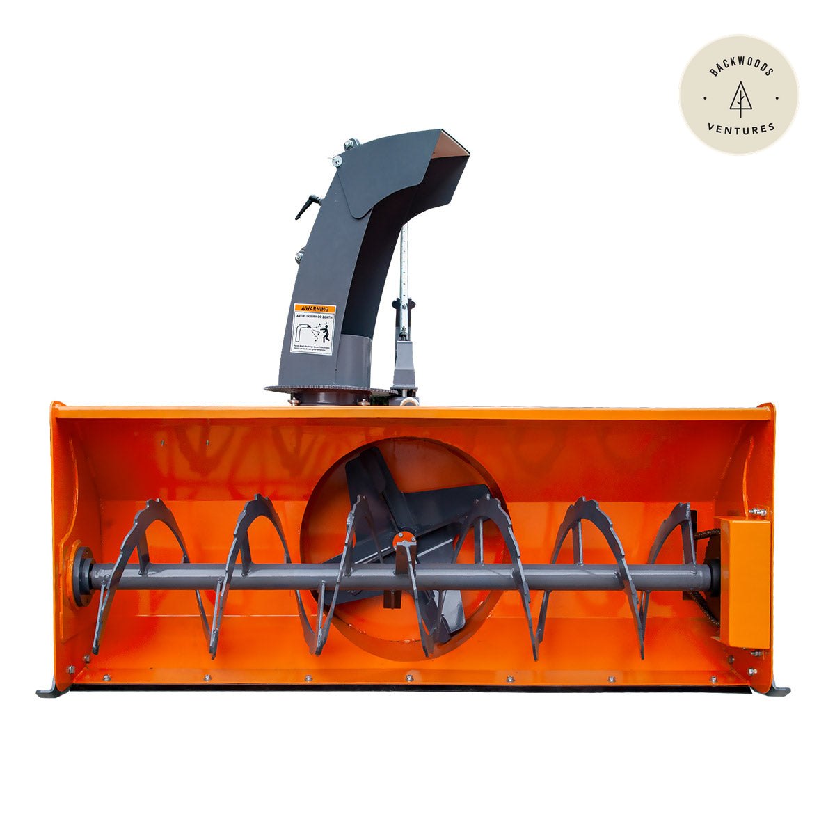60" 3-Point Hitch Snow Blower, 25-65 HP, 24" Impeller, 360° Chute, CAT 1, CAT 2 and ASABE AD730 Quick Hitch, TMG-TBS60