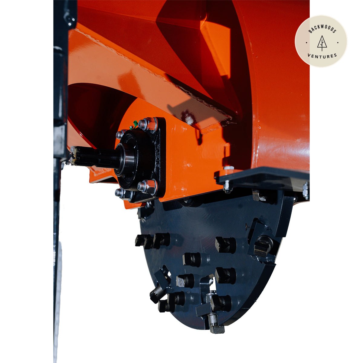 24" Stump Grinder, 3-Point Hitch Category 1, 34 Tungsten Carbide Teeth, for 20-50 HP Tractors, PTO Shaft Included, TMG-TSGB24