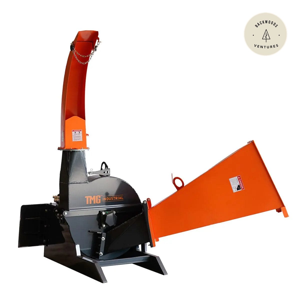 6" Skid Steer Wood Chipper, Gravity-Fed, Universal Skid Steer Mount, TMG-WC62S