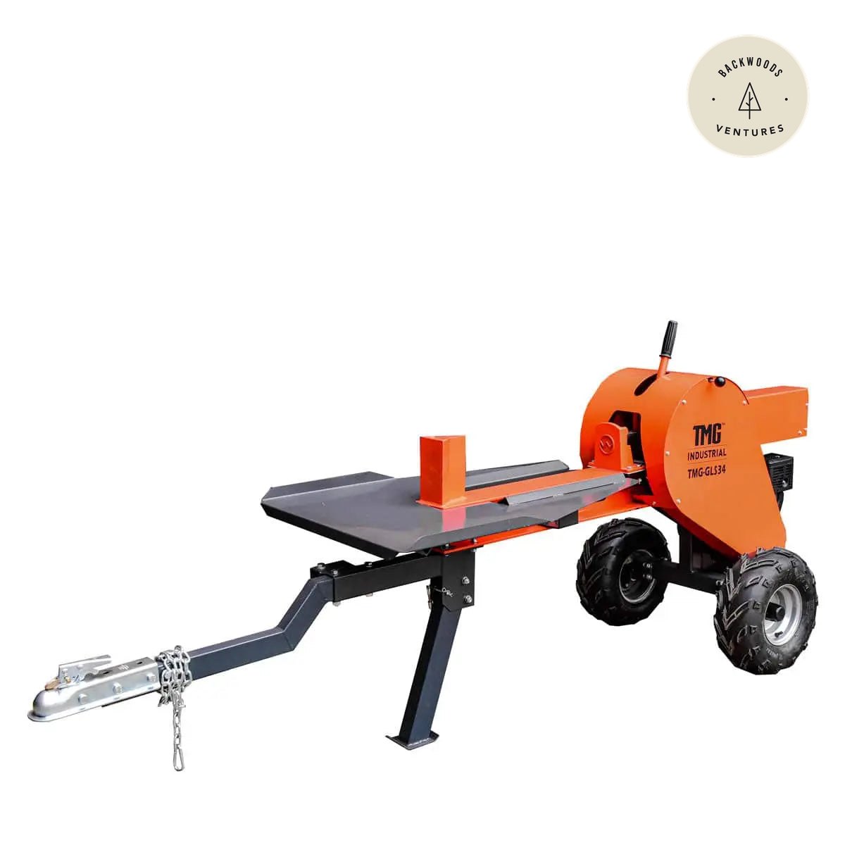 34 Ton ATV/UTV Tow-Behind Log Splitter, 7 HP Kohler Gasoline Engine, 28" Log Diameter Capacity, 3-Sec Cycle Time, TMG-GLS34
