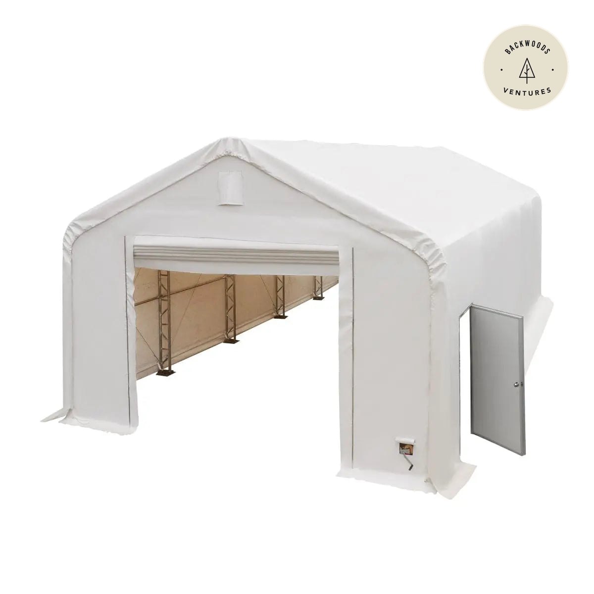 TMG Heavy Series™ 20' x 40' Dual Truss Storage Shelter with Heavy Duty 17 oz PVC Cover & Drive Through Doors TMG-DT2041-PRO