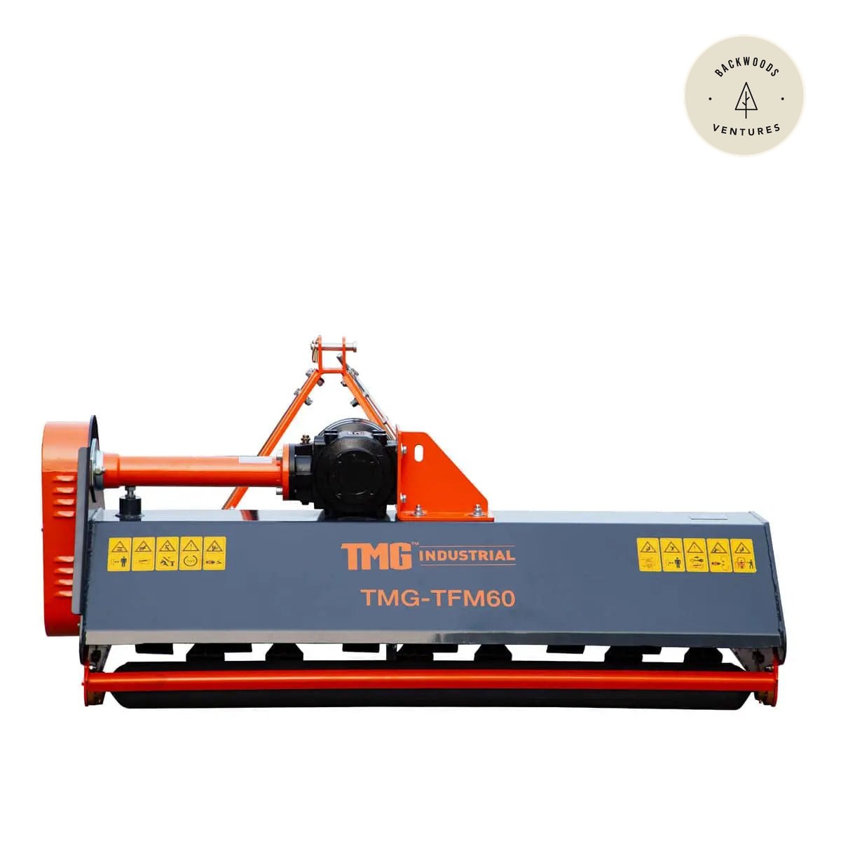 60" Heavy Duty Flail Mower with Forged Hammers for Tractors 30–60HP, PTO Shaft, TMG-TFM60