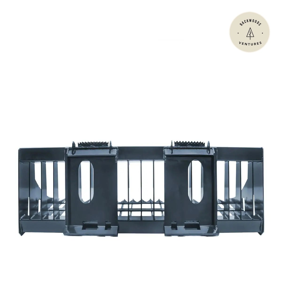 84" Skid Steer Rock Skeleton Bucket Attachment, Solid Steel, Universal Mount, 4" Tine Spacing, 45-70 HP, TMG-SB84