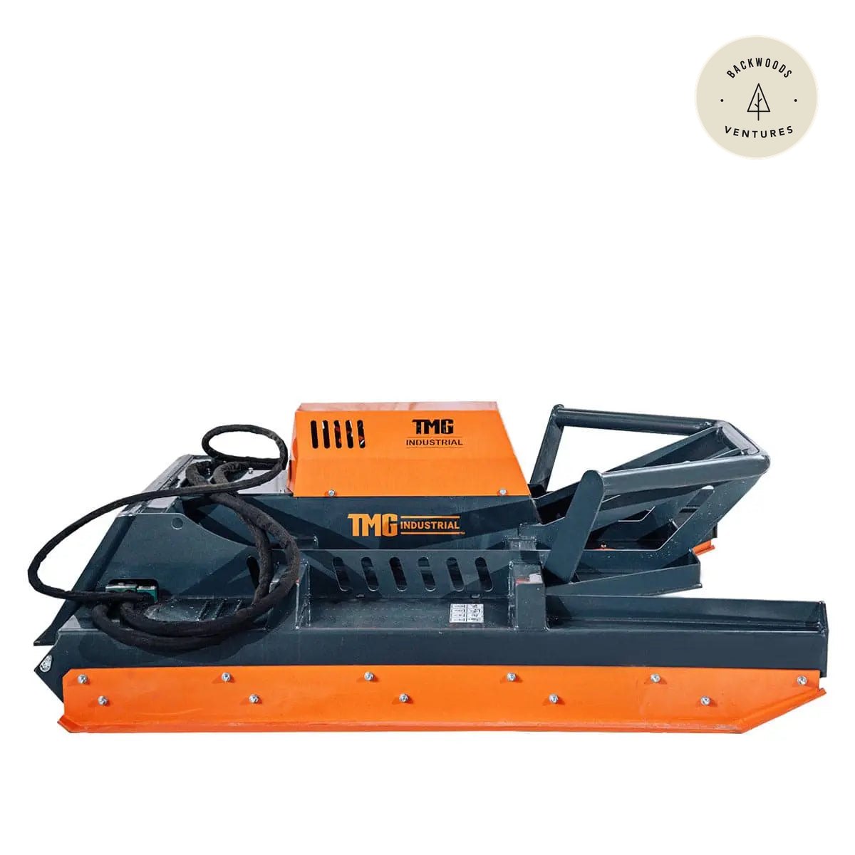 TMG Heavy Series™ 72" Extreme Duty Skid Steer Brush Cutter, Open Front Push Bar, 27-35 GPM, Drop Down Profile Blades, TMG-SBC76