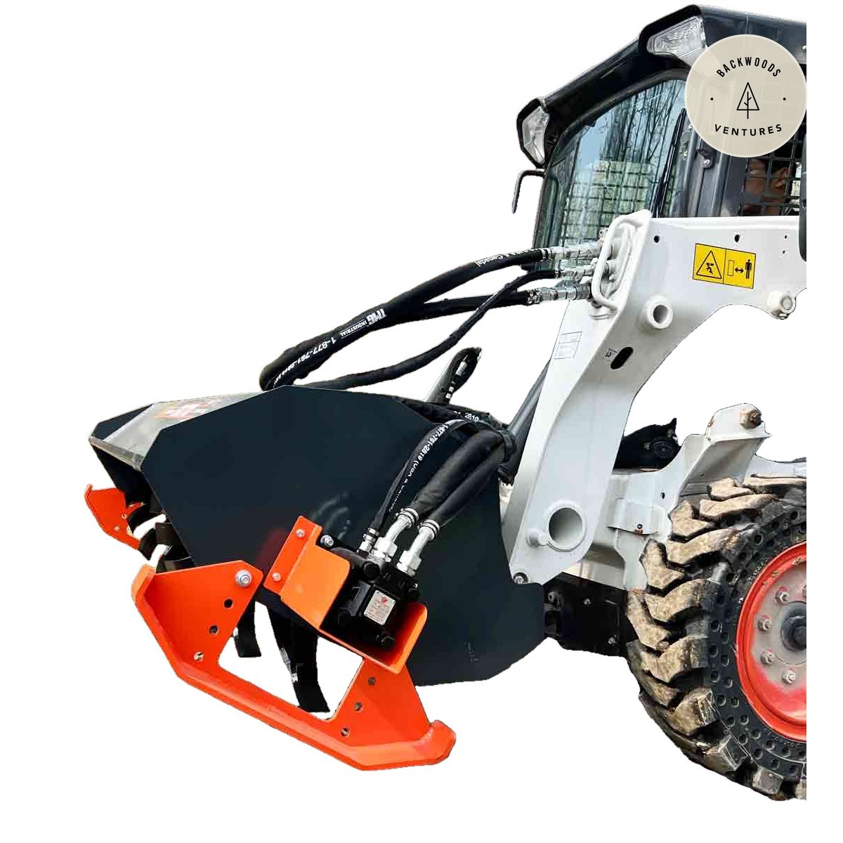 72" Skid Steer Rotary Tiller, Bi-Directional, 6" Tilling Depth, Universal Skid Mount, TMG-SRT72