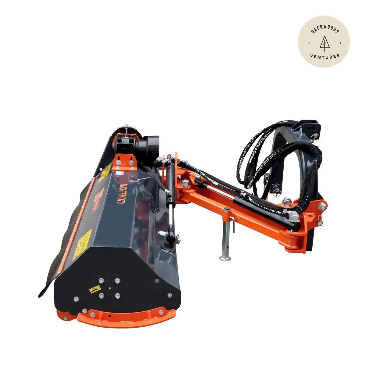 65" Ditch Bank Flail Mower, Offset Verge & Slope Cutter for Tractors 30-60 HP TMG-TFMO70