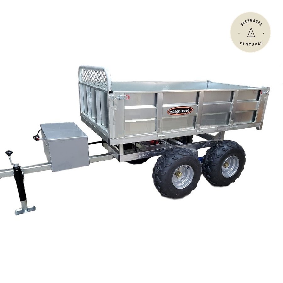 Range Road RR608 ATV /UTV Hydraulic Convertible Dump/Deck Trailer