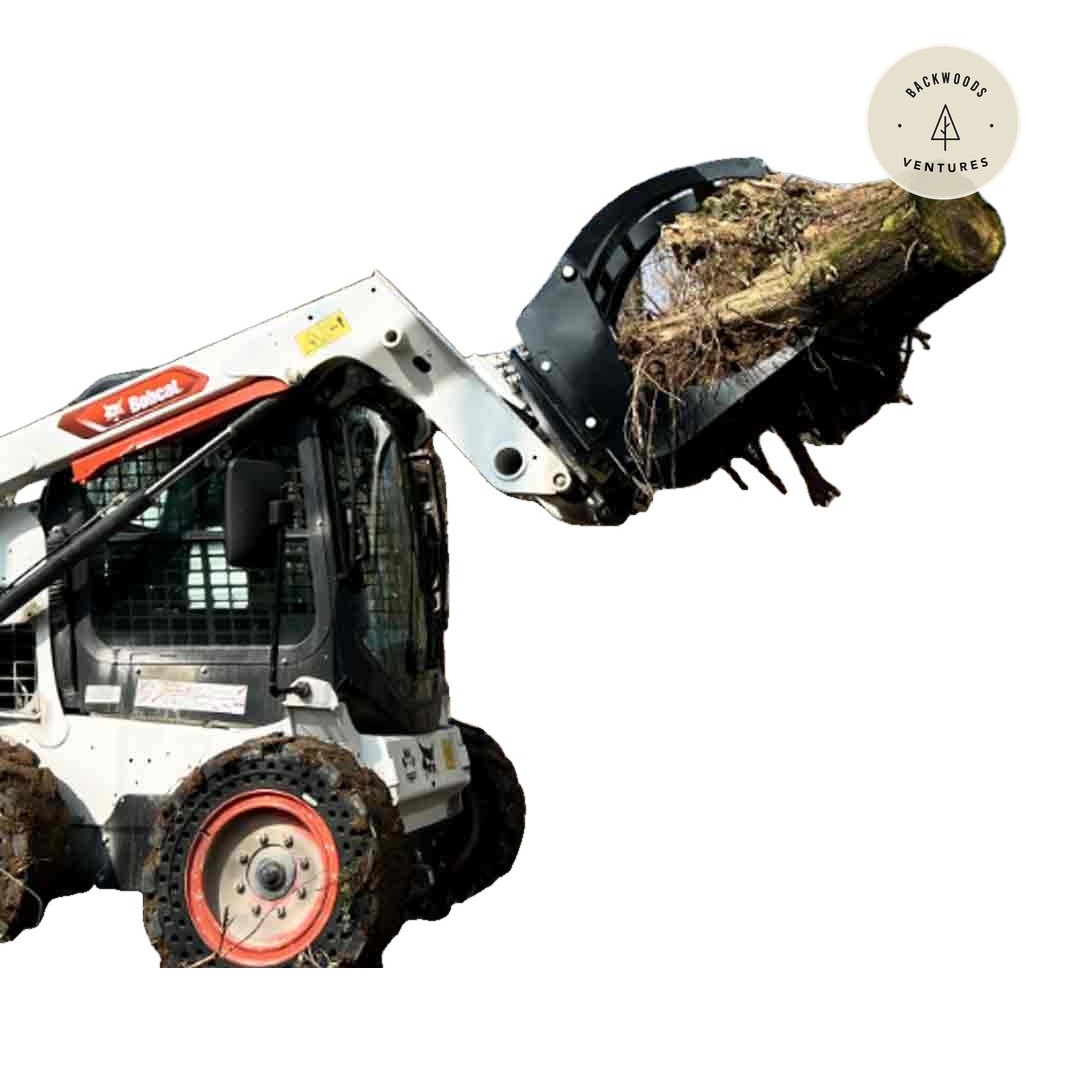 30" Log Grapple Attachment for Skid Steers, 3000-lb Capacity TMG-SLG30