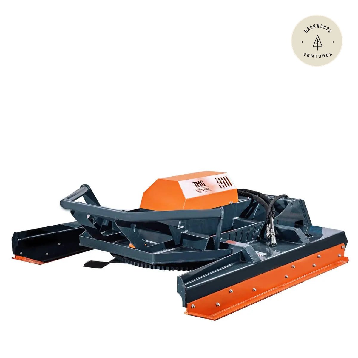 TMG Heavy Series™ 72" Extreme Duty Skid Steer Brush Cutter, Open Front Push Bar, 27-35 GPM, Drop Down Profile Blades, TMG-SBC76