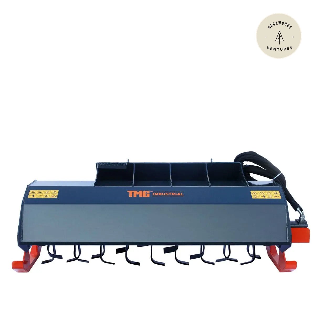 72" Skid Steer Rotary Tiller, Bi-Directional, 6" Tilling Depth, Universal Skid Mount, TMG-SRT72