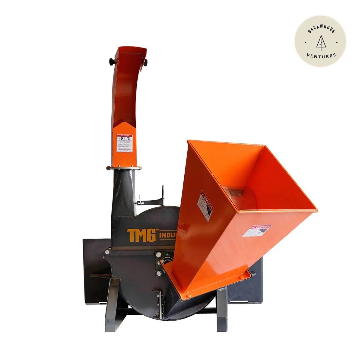 4" Skid Steer Wood Chipper, Gravity-Fed, Universal Skid Steer Mount, TMG-WC42S