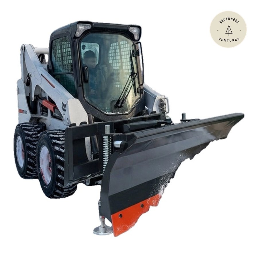 60" Skid Steer Dozer Blade Snow Pusher, Bolt-On Cut Edge, Skid Shoes, Left & Right, TMG-DB60