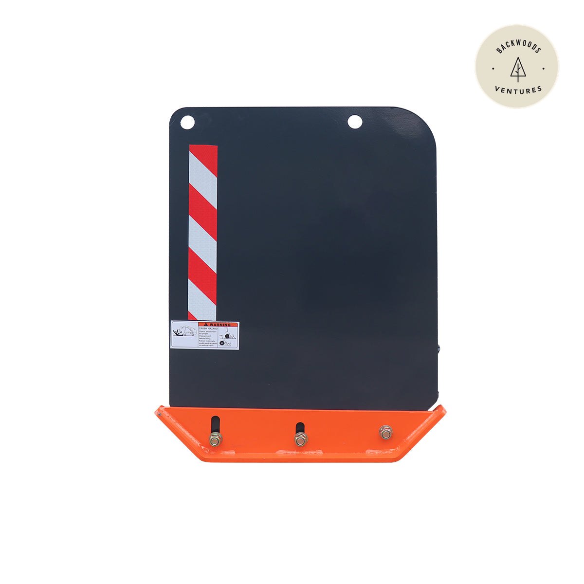 5' Skid Steer Snow Pusher with Replaceable Steel Cutting Edge, Pivoting Wear Shoes, Side Braces, 30-70 HP, TMG-SP05