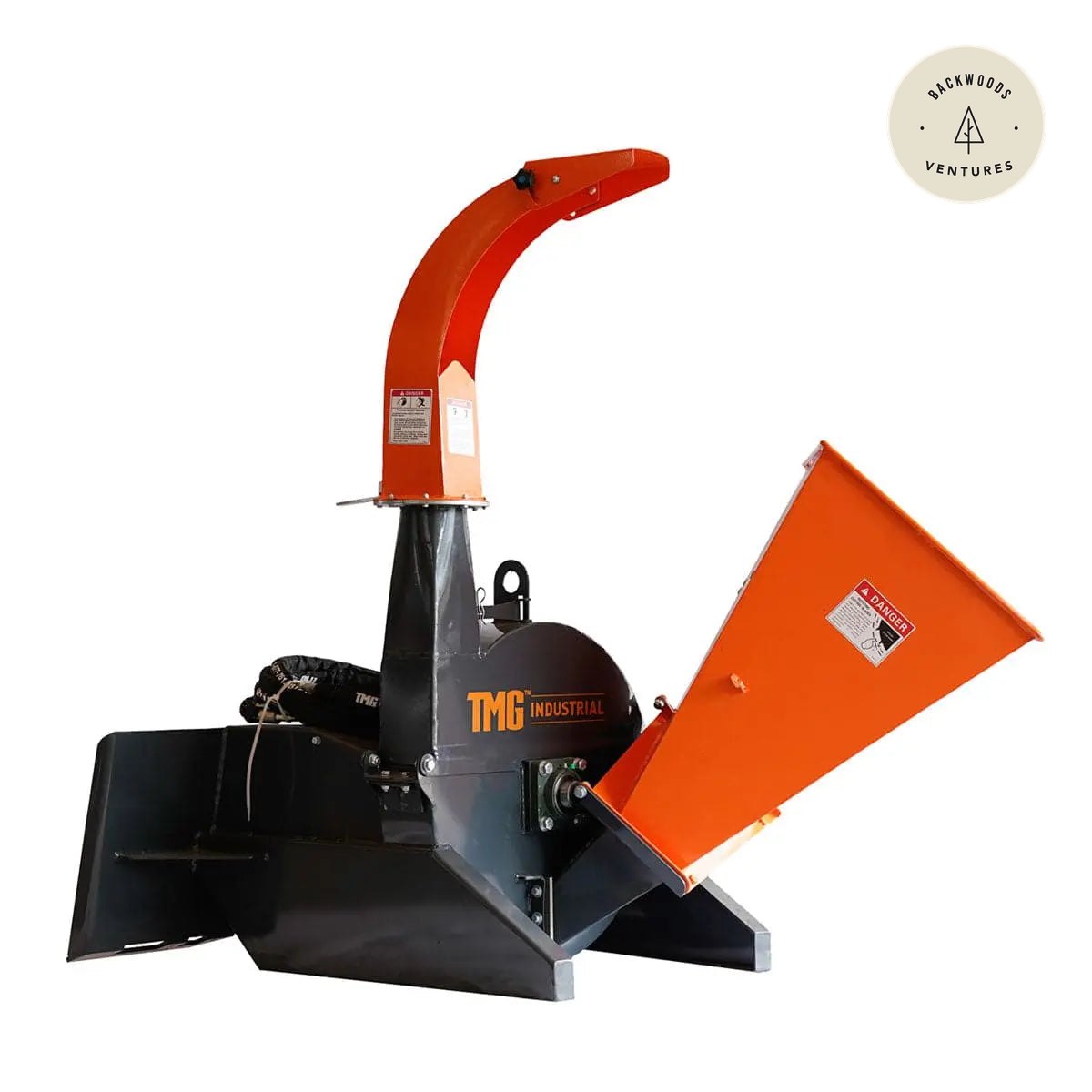 4" Skid Steer Wood Chipper, Gravity-Fed, Universal Skid Steer Mount, TMG-WC42S