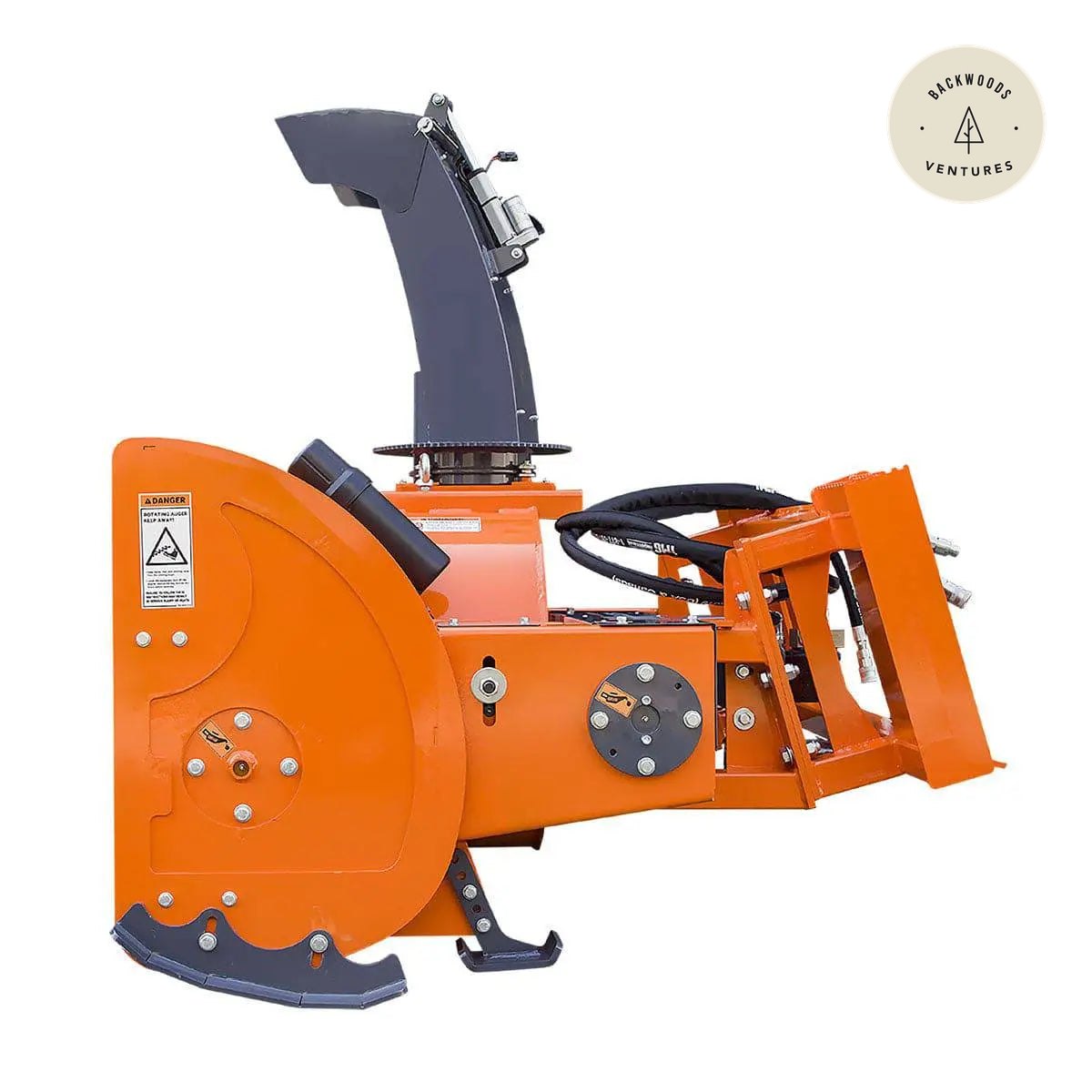 84" Skid Steer Snow Blower 45-75 HP Loader Required, 24" Diameter Impeller, 360° Motor Driven Snow Chute, TMG-SSB84