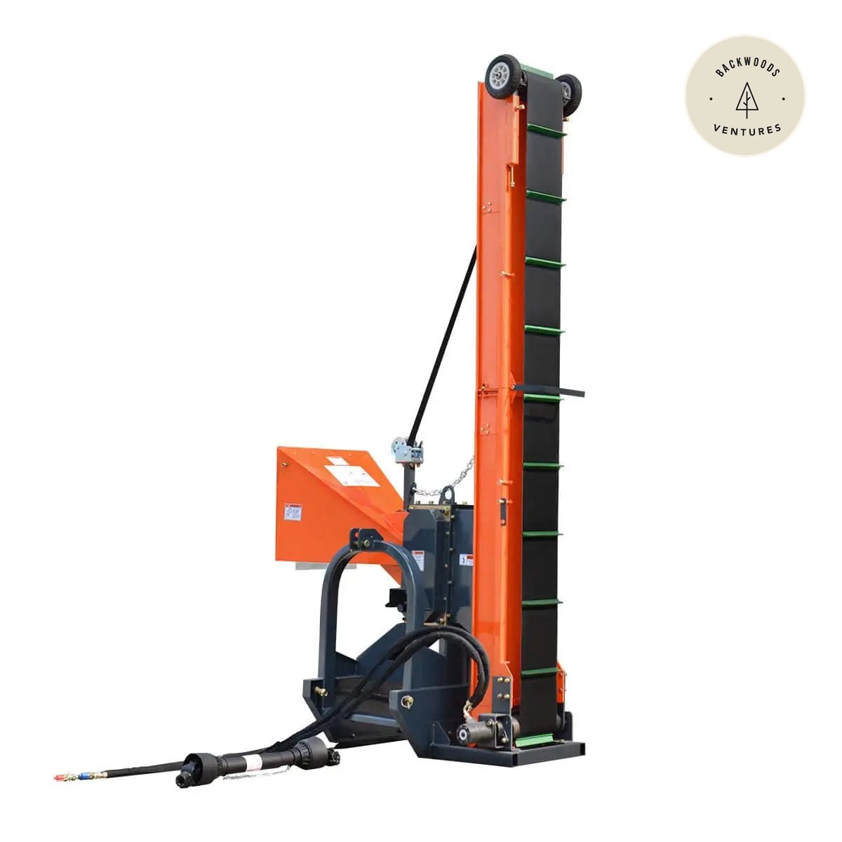 3-Point Hitch Firewood Branch Logger & 45° Adjustable Belt Conveyor, 20-60 HP Tractor, PTO Driveline Shaft Included, TMG-TFL42