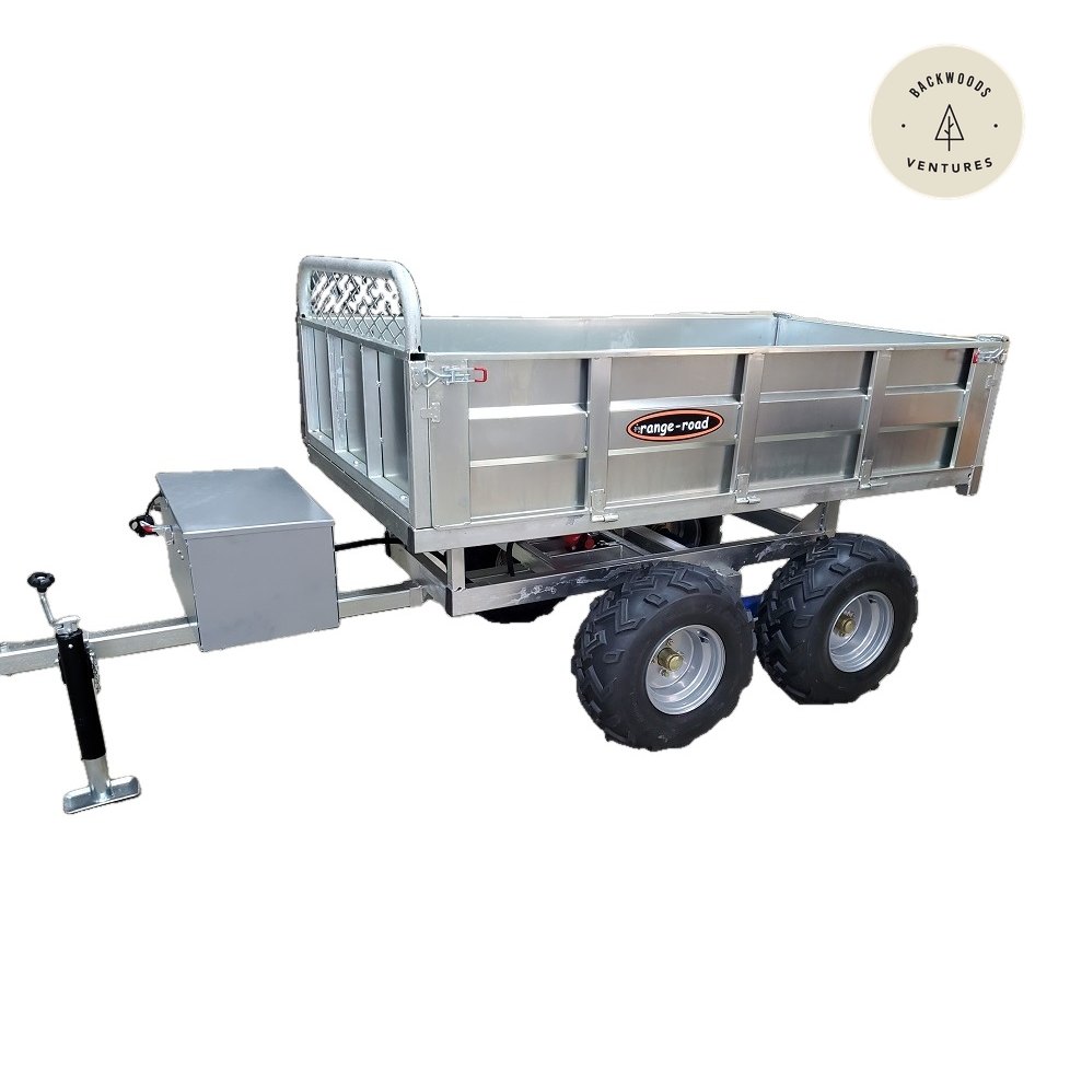 Range Road RR608 ATV /UTV Hydraulic Convertible Dump/Deck Trailer