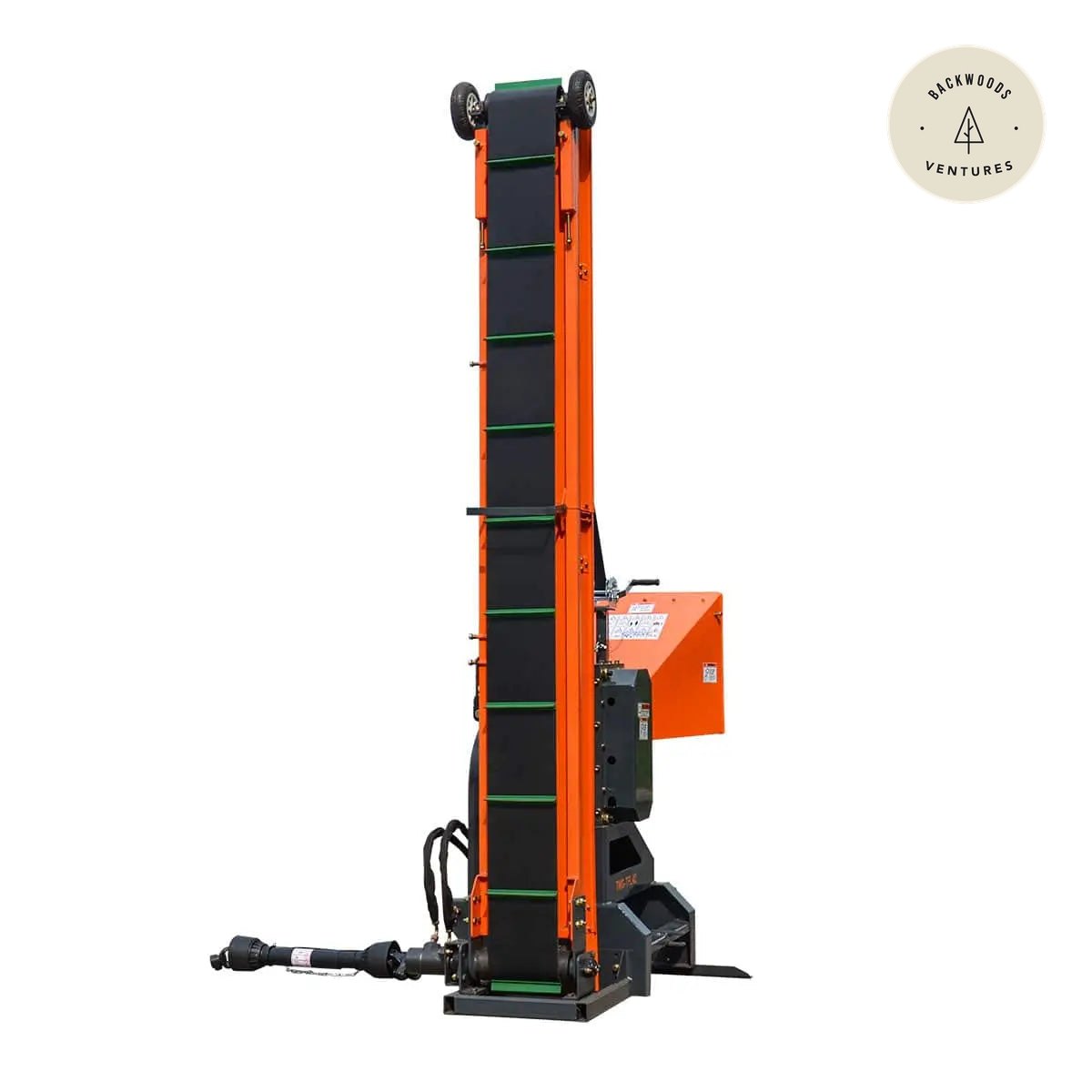3-Point Hitch Firewood Branch Logger & 45° Adjustable Belt Conveyor, 20-60 HP Tractor, PTO Driveline Shaft Included, TMG-TFL42