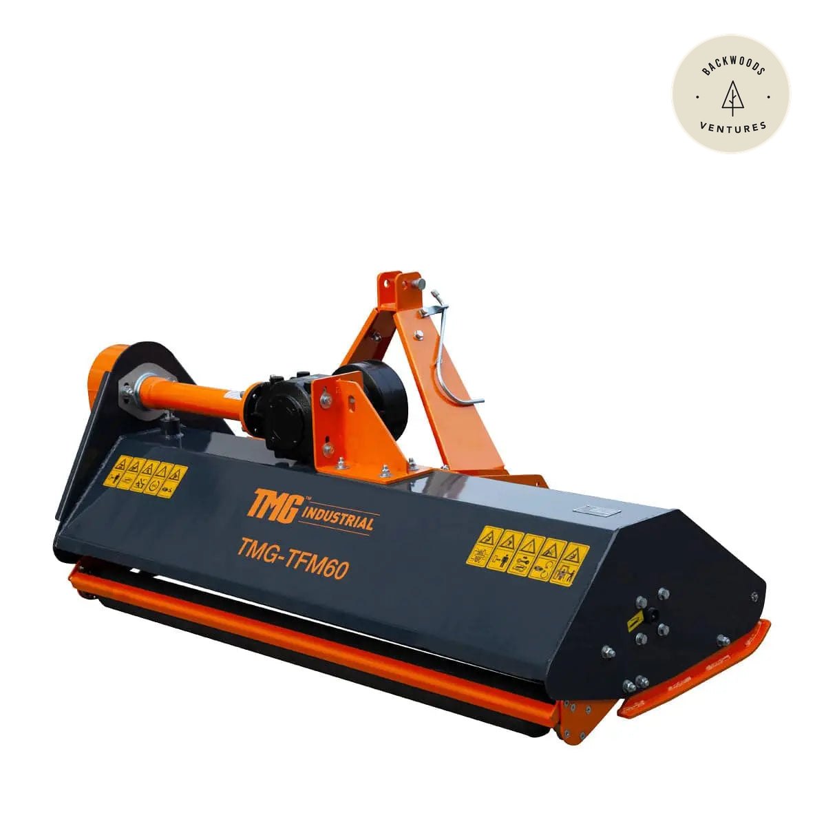 60" Heavy Duty Flail Mower with Forged Hammers for Tractors 30–60HP, PTO Shaft, TMG-TFM60