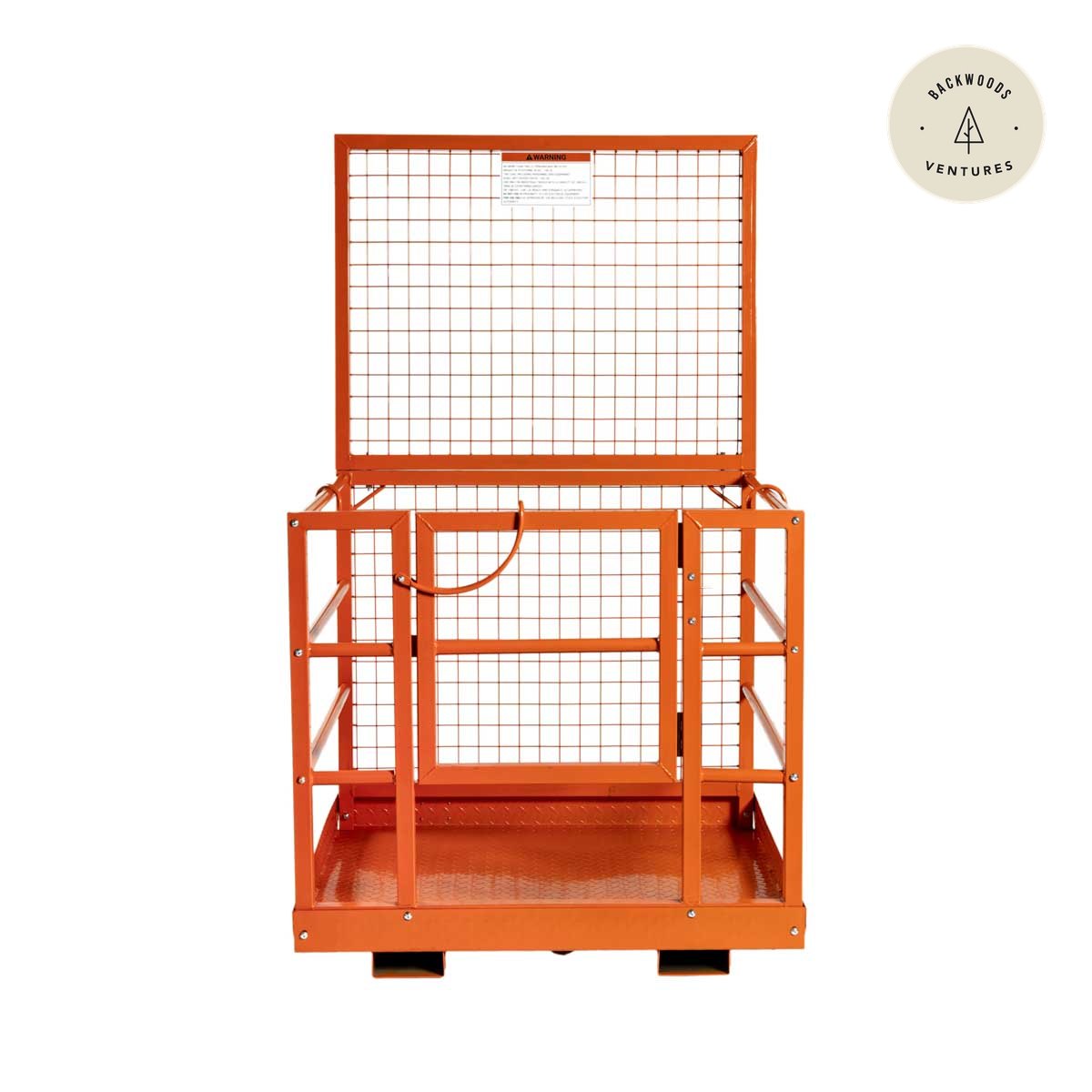 Forklift Work Platform 45"x43", 880 lb Capacity, Heavy-Duty Safety Cage with Locking Mechanism, TMG-FWP08L