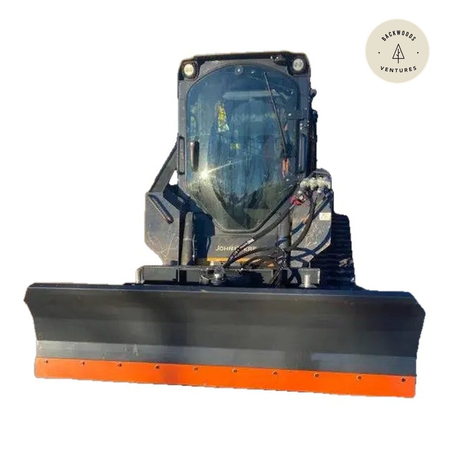 86" Skid Steer Dozer Blade/Snow Plow Pusher, 30° Left & Right, Bolt-On Cutting Edge, Adjustable Skid Shoes, Universal Quick Mount, TMG-DB86