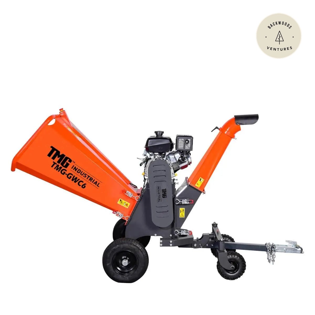 TMG Heavy Series™ 6" Wood Chipper Powered by Kohler 14 HP Command Engine, ATV Tow-Behind, 12'' Reversible Blade, Dual Belt Drive, TMG-GWC6