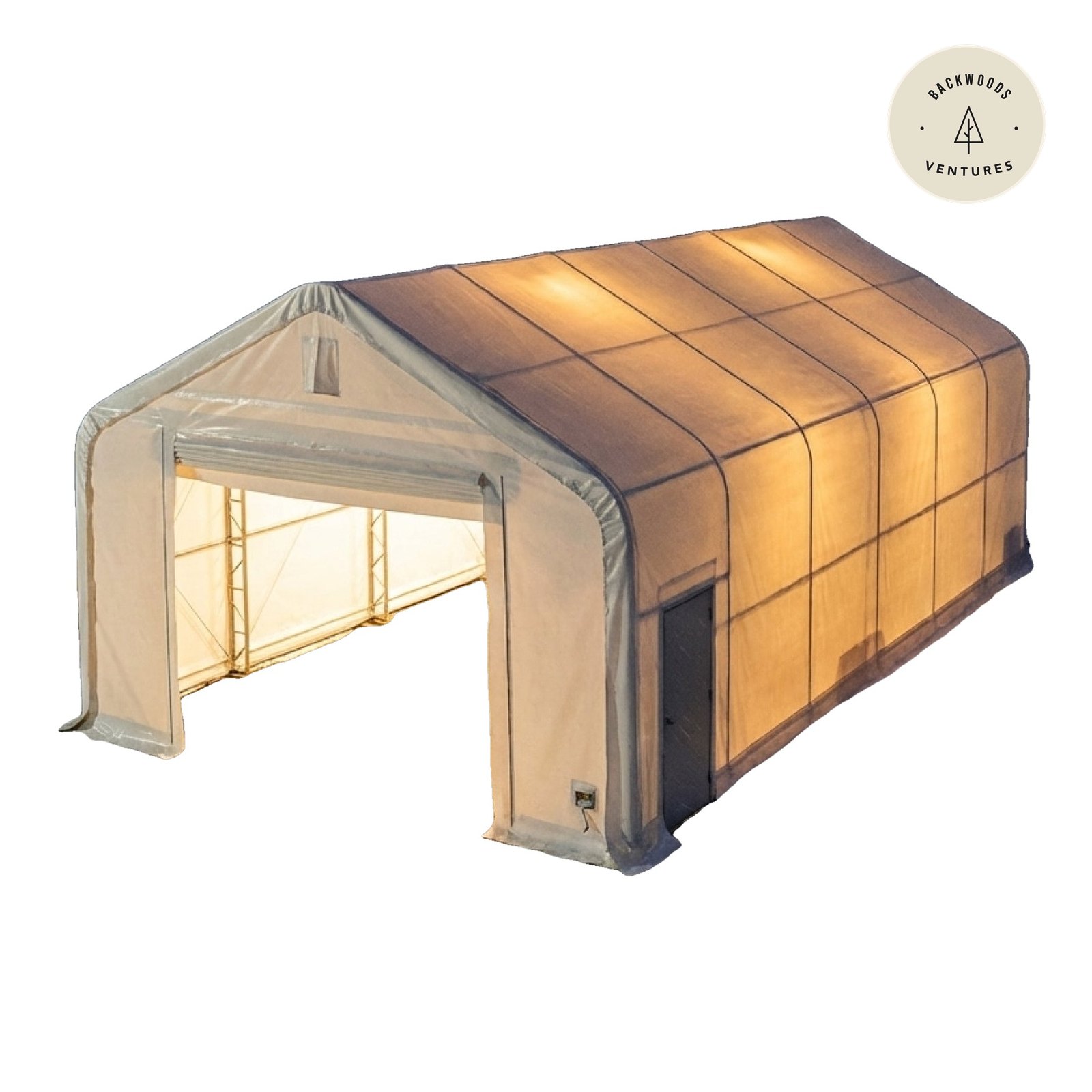 TMG Heavy Series™ 20' x 40' Dual Truss Storage Shelter with Heavy Duty 17 oz PVC Cover & Drive Through Doors TMG-DT2041-PRO