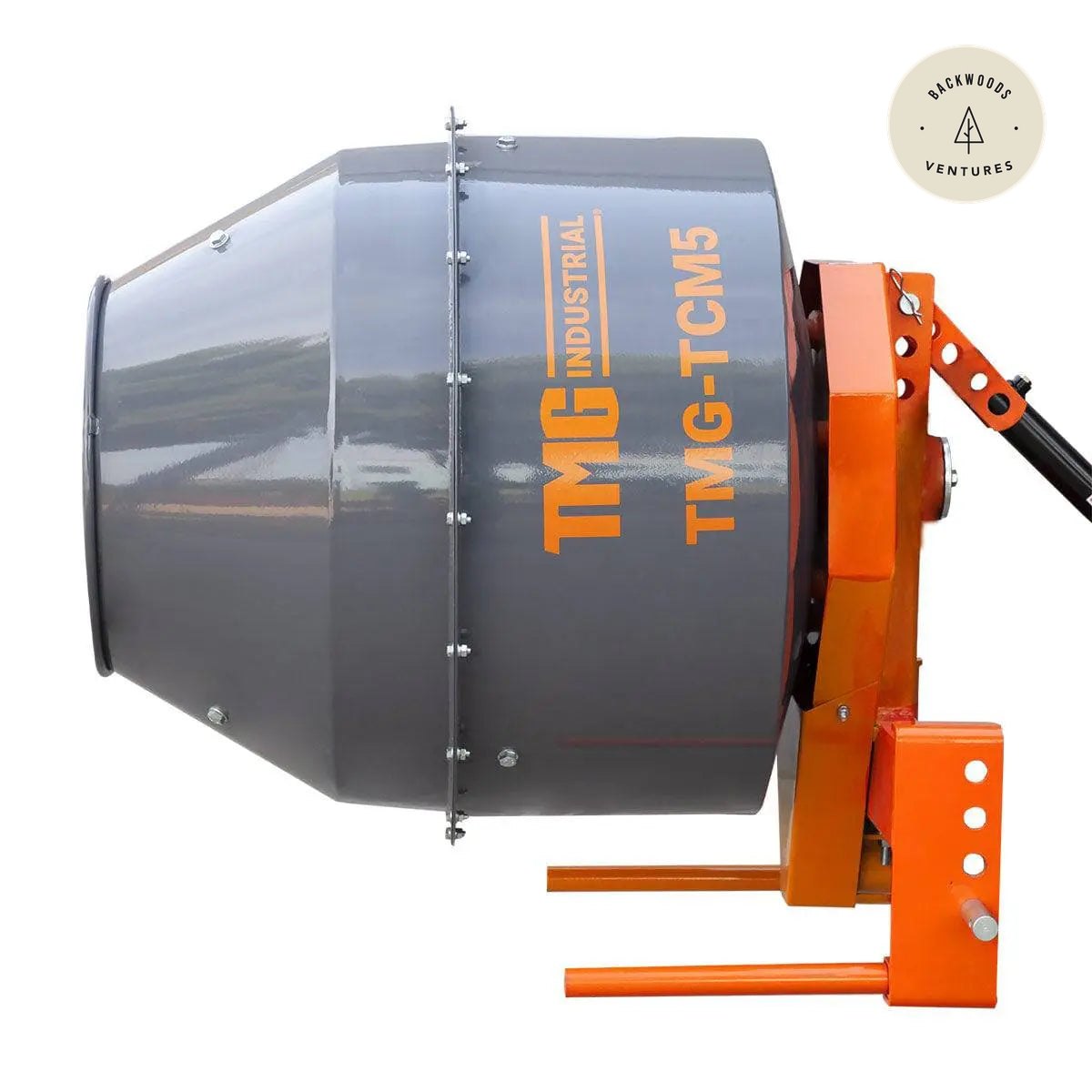 5 Cu-Ft 3-Point Hitch Cement Mixer, PTO Shaft Included, Category 1 & 2 Hookup TMG-TCM5