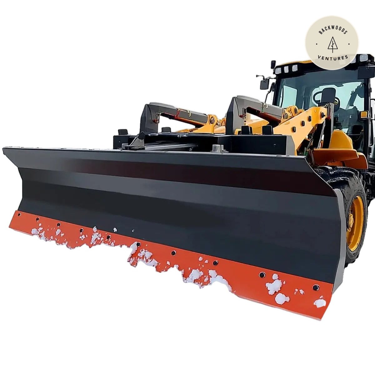 86" Skid Steer Dozer Blade/Snow Plow Pusher, 30° Left & Right, Bolt-On Cutting Edge, Adjustable Skid Shoes, Universal Quick Mount, TMG-DB86