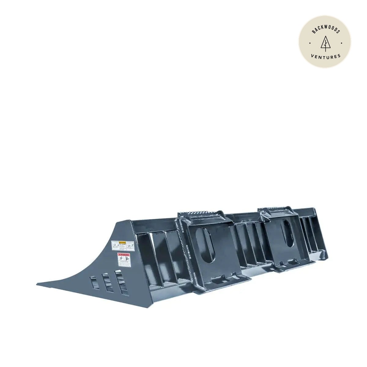 72" Skid Steer Rock Skeleton Bucket Attachment, Solid Steel, Universal Mount, 4" Tine Spacing, 45-70 HP, TMG-SB72