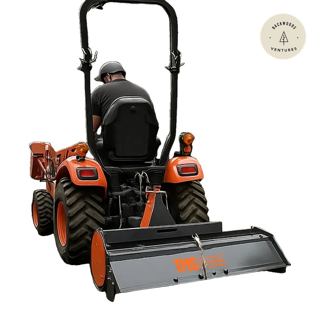 48" 3-Point Hitch Rotary Tiller, 18-30 HP Sub-Compact, 3-½" Tilling Depth, PTO Shaft Included, Category 1 Hookup, TMG-RT120